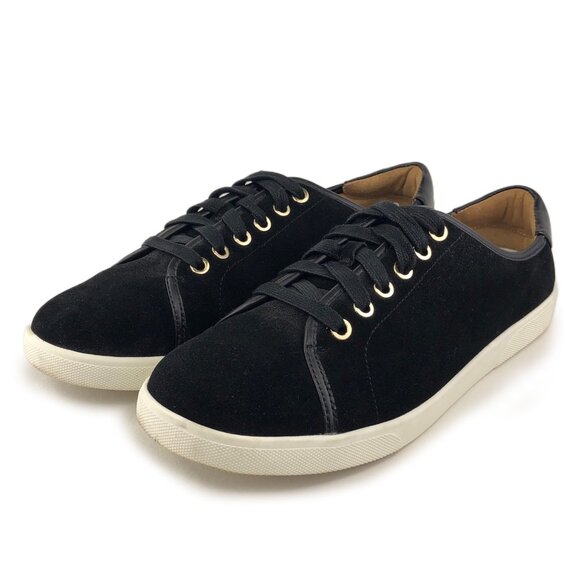 Vionic Brinley Black Suede Lace-up Sneakers 9 - Picture 3 of 13